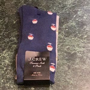 Brand New JCREW wine and cheese socks.